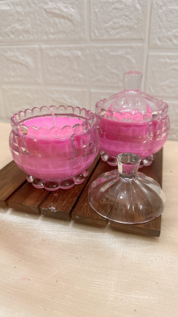 Pink Jar Candel ( Pack Of 1) - Image 2